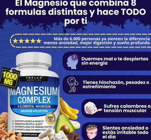 Magnesio Complex™ 8 en 1 - Contiene 60 Cápsulas