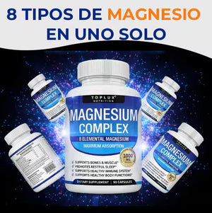 Magnesio Complex™ 8 en 1 - Contiene 60 Cápsulas